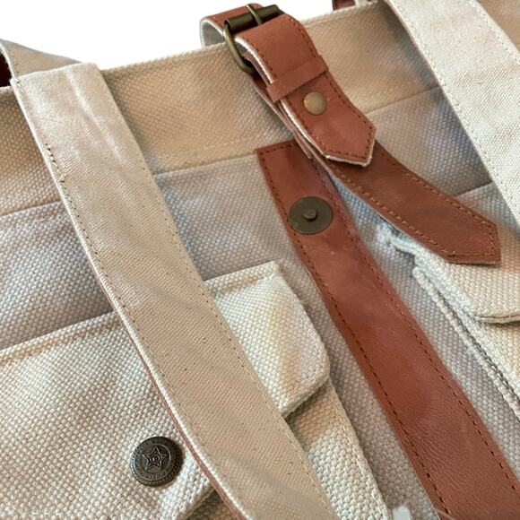CTW Backroads Collection Rustic Pocket Tote Bag New - Picture 6 of 11